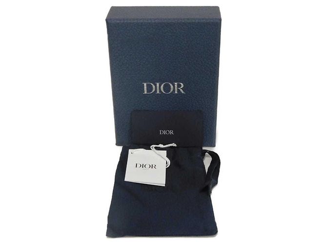 Christian Dior CD ICON Leather Card Case Black - view 15