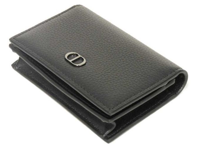 Christian Dior CD ICON Leather Card Case Black - view 4