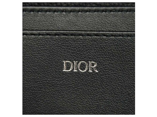 Christian Dior CD ICON Leather Card Case Black - view 5