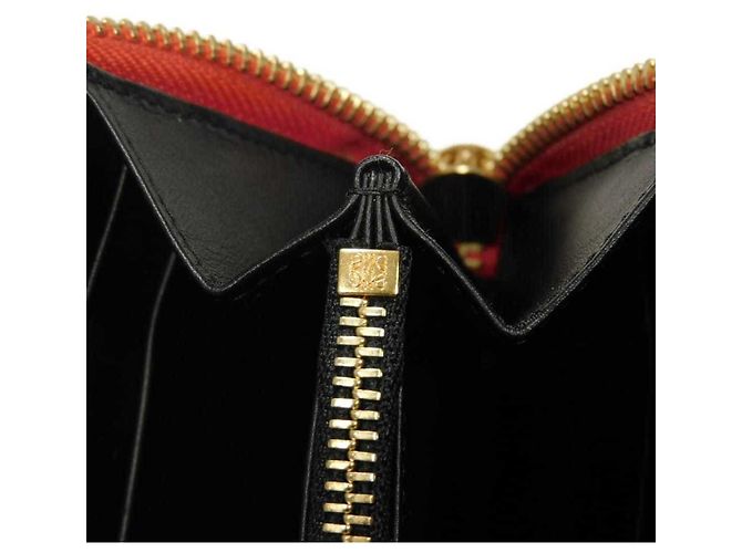 Cartera larga de piel de becerro roja Loewe - vista 16