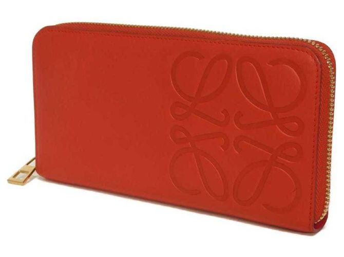 Cartera larga de piel de becerro roja Loewe - vista 2