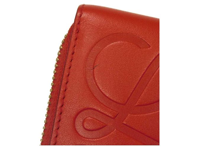 Cartera larga de piel de becerro roja Loewe - vista 23