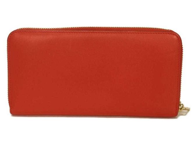 Cartera larga de piel de becerro roja Loewe - vista 3