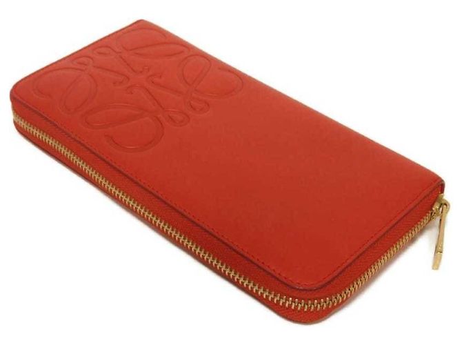 Cartera larga de piel de becerro roja Loewe - vista 4