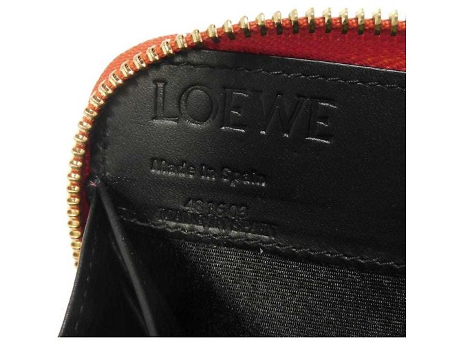 Cartera larga de piel de becerro roja Loewe - vista 6