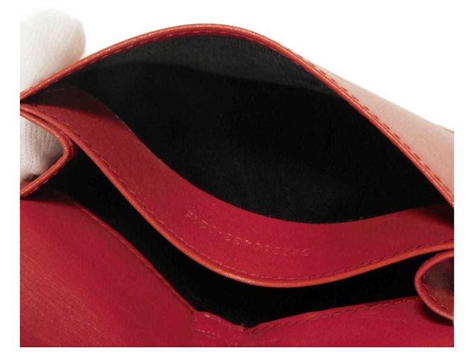 Tarjetero de cuero rojo Yves Saint Laurent Roja - vista 12