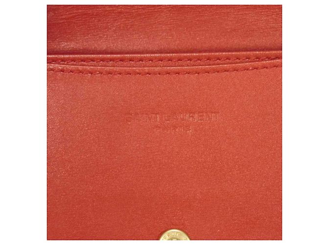 Tarjetero de cuero rojo Yves Saint Laurent Roja - vista 6