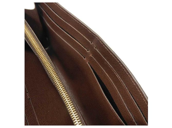 Cartera larga Louis Vuitton Portefeuille Normandie Castaño Negro Damier ebene - vista 10