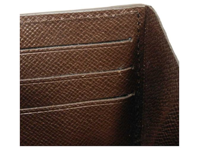 Cartera larga Louis Vuitton Portefeuille Normandie Castaño Negro Damier ebene - vista 13