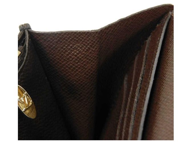 Cartera larga Louis Vuitton Portefeuille Normandie Castaño Negro Damier ebene - vista 15