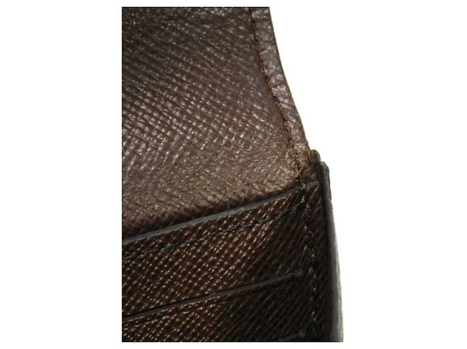 Cartera larga Louis Vuitton Portefeuille Normandie Castaño Negro Damier ebene - vista 16