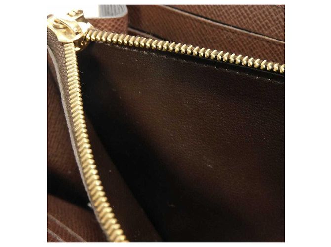 Cartera larga Louis Vuitton Portefeuille Normandie Castaño Negro Damier ebene - vista 20