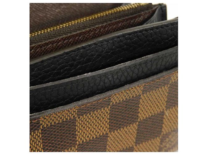 Cartera larga Louis Vuitton Portefeuille Normandie Castaño Negro Damier ebene - vista 21