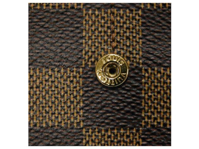Cartera larga Louis Vuitton Portefeuille Normandie Castaño Negro Damier ebene - vista 23