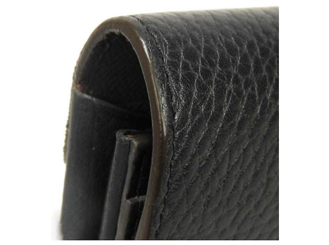 Cartera larga Louis Vuitton Portefeuille Normandie Castaño Negro Damier ebene - vista 30
