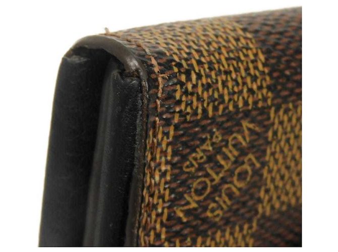 Cartera larga Louis Vuitton Portefeuille Normandie Castaño Negro Damier ebene - vista 34