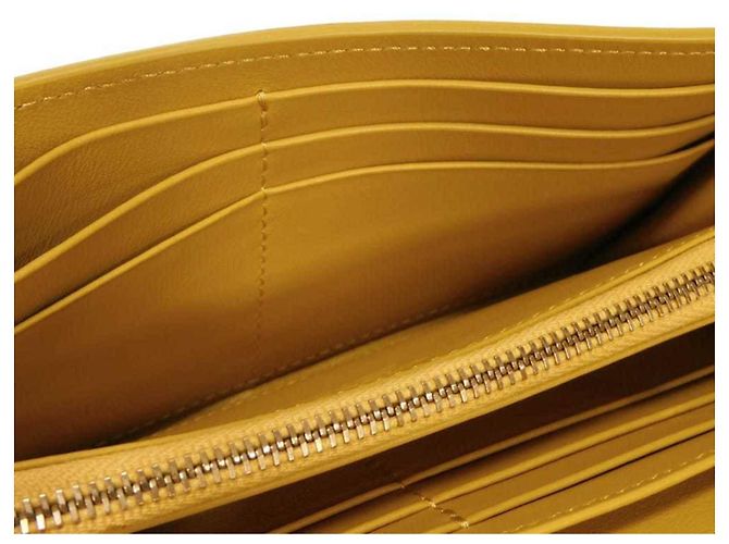 Portafoglio bi-fold con patta lunga Tod's T Timeless Giallo Senape - vista 12