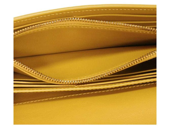 Portafoglio bi-fold con patta lunga Tod's T Timeless Giallo Senape - vista 18