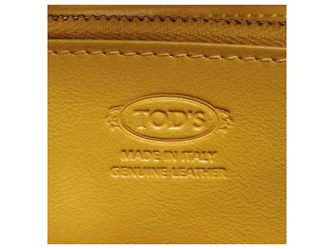 Portafoglio bi-fold con patta lunga Tod's T Timeless Giallo Senape - vista 6