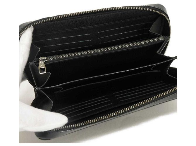 Louis Vuitton Zippy XL Long Wallet Black Monogram - view 5