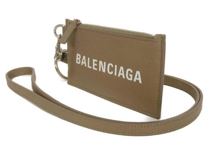 Tarjetero de cuero gris Balenciaga - vista 2