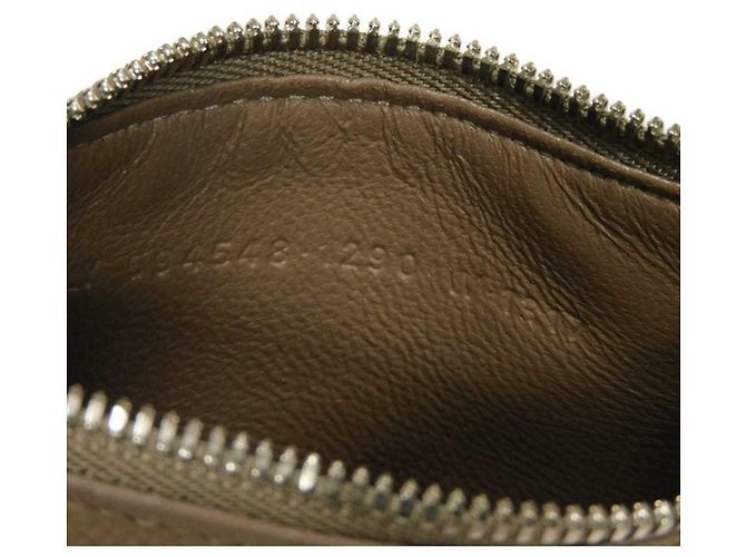 Tarjetero de cuero gris Balenciaga - vista 8