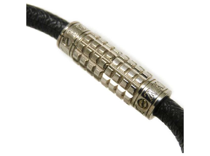 Bracciale Charm Louis Vuitton Nero Argento Grigio - vista 12