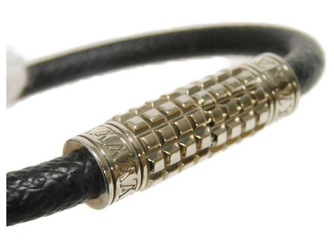 Bracciale Charm Louis Vuitton Nero Argento Grigio - vista 5
