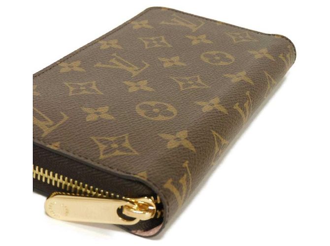 Louis Vuitton Long Wallet Zippy in Rose Ballerine Braun Pink Monogramm - Ansicht 13