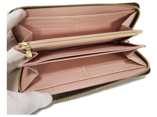 Louis Vuitton Long Wallet Zippy in Rose Ballerine Braun Pink Monogramm - Ansicht 5
