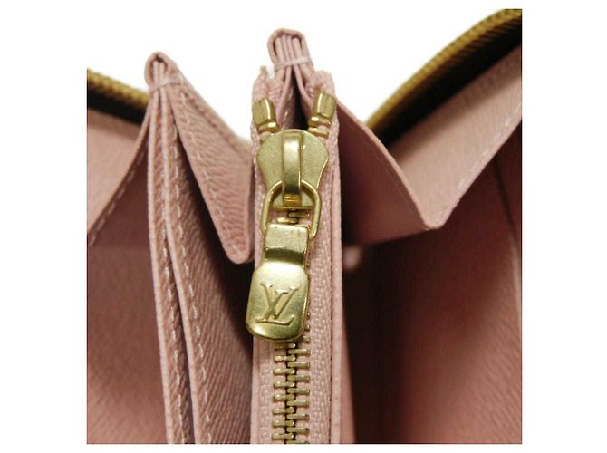 Louis Vuitton Long Wallet Zippy in Rose Ballerine Braun Pink Monogramm - Ansicht 7