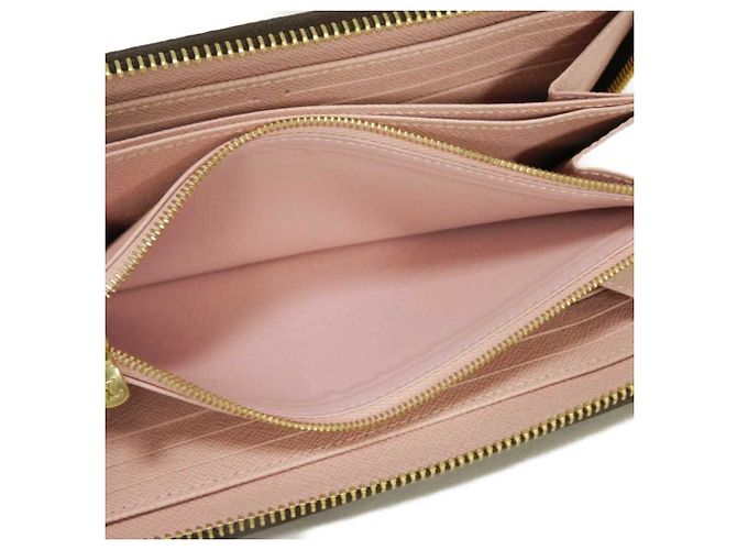Louis Vuitton Long Wallet Zippy in Rose Ballerine Braun Pink Monogramm - Ansicht 9