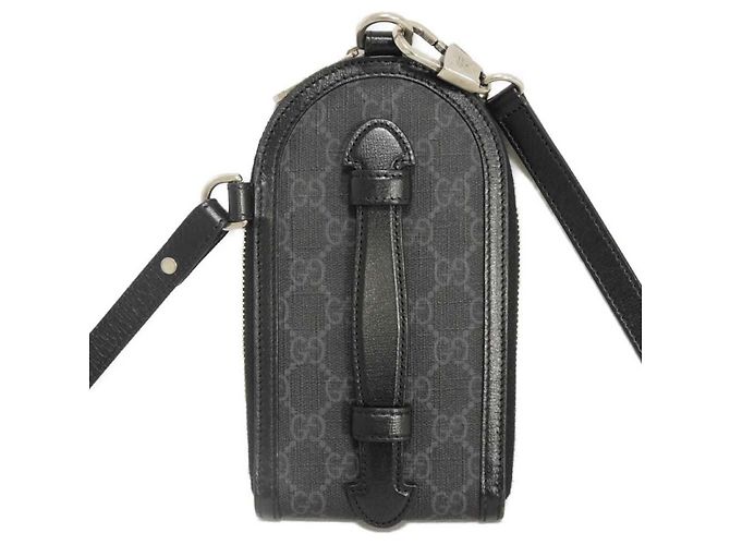 Borsa a Spalla Gucci GG Supreme Nero - vista 3