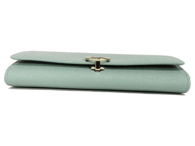 Bulgari Bvlgari Long Wallet in Glacier Turquoise Blau - Ansicht 12