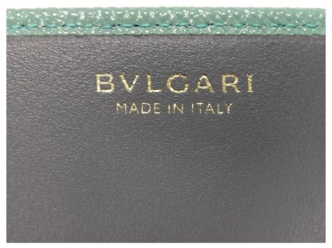 Bulgari Bvlgari Long Wallet in Glacier Turquoise Blau - Ansicht 6