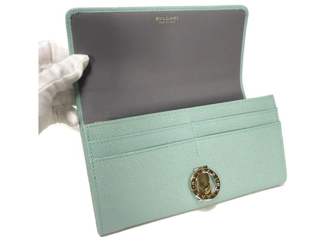 Bulgari Bvlgari Long Wallet in Glacier Turquoise Blau - Ansicht 7