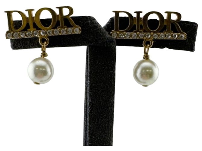 Orecchini a lobo Christian Dior in oro D'oro - vista 5