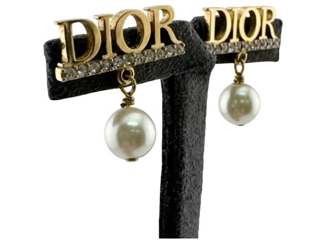 Orecchini a lobo Christian Dior in oro D'oro - vista 7