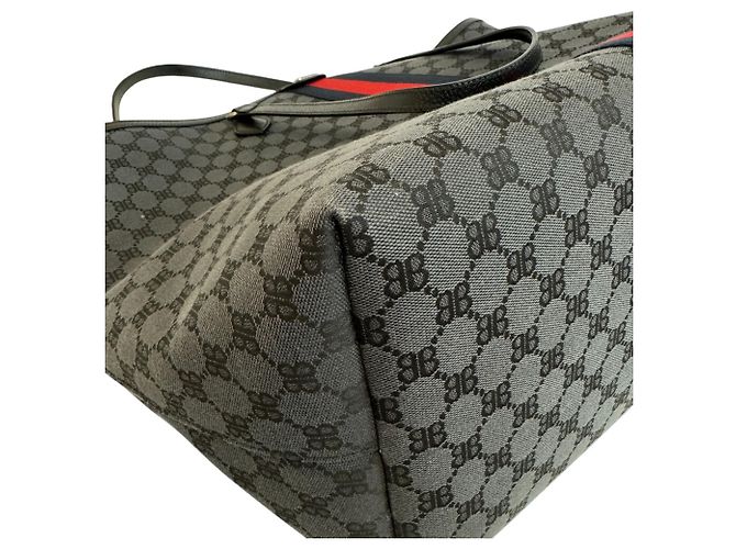 Borsa Tote Large Nera Gucci Balenciaga Hacker Project Nero - vista 3