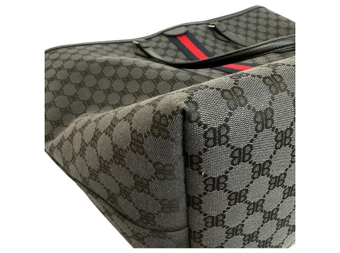 Borsa Tote Large Nera Gucci Balenciaga Hacker Project Nero - vista 5