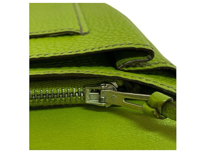 Hermès Hermes Dogon GM D-ring Bi-fold Long Wallet Green - vista 15