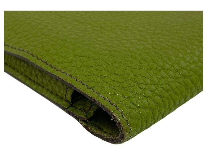 Hermès Hermes Dogon GM D-ring Bi-fold Long Wallet Green - view 3