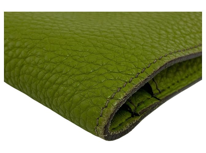 Hermès Hermes Dogon GM D-ring Bi-fold Long Wallet Green - view 4