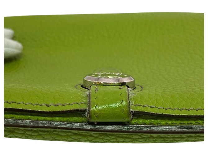 Hermès Hermes Dogon GM D-ring Bi-fold Long Wallet Green - view 5