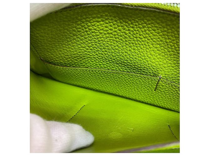 Hermès Hermes Dogon GM D-ring Bi-fold Long Wallet Green - view 8