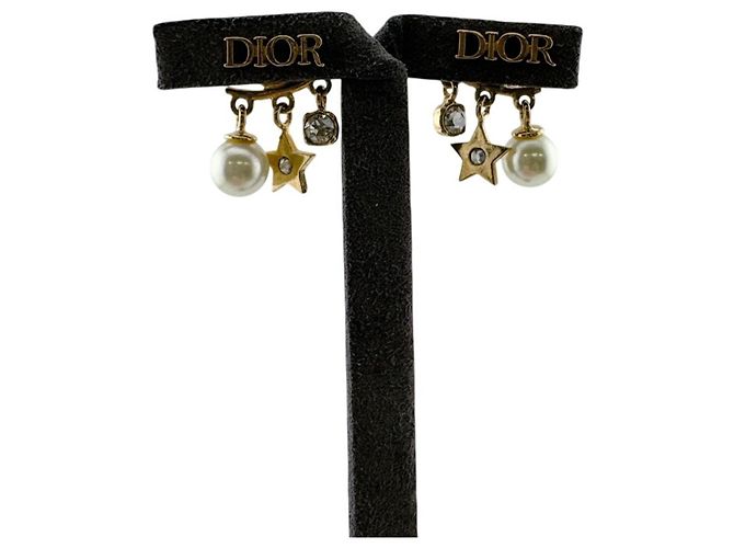 Orecchini Christian Dior Revolution Star Motif Logo D'oro - vista 5