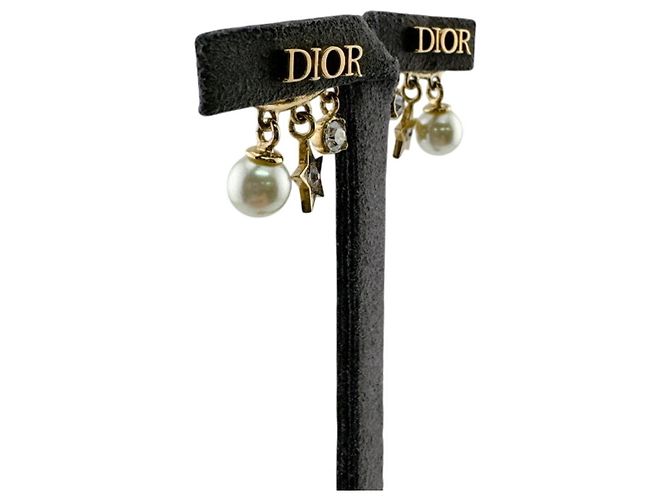 Orecchini Christian Dior Revolution Star Motif Logo D'oro - vista 6