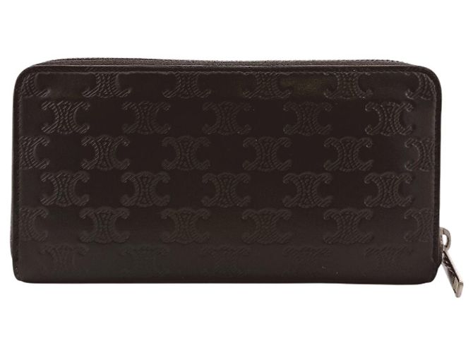 Céline Celine Round Zip Triomphe Long Wallet Braun - Ansicht 2