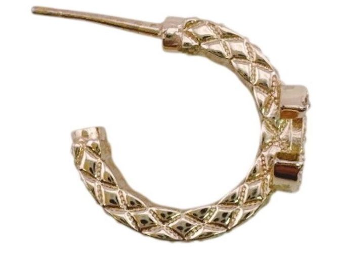 Orecchini Chanel B24S Rhinestone Coco Mark Argento - vista 3