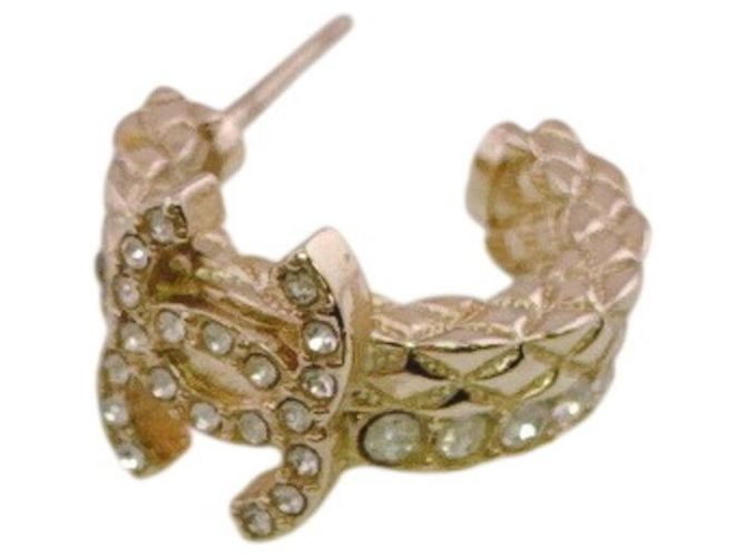 Orecchini Chanel B24S Rhinestone Coco Mark Argento - vista 6